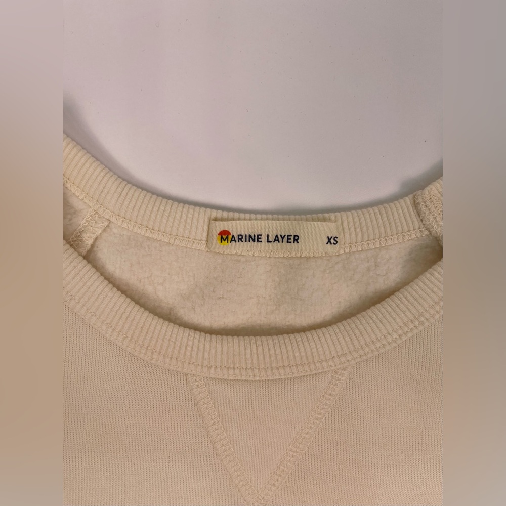 Marine Layer Cozy Cream Knit Sweater - Picture 7 of 9